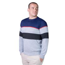 Suéter Listrado Tricôt Masculino Broken Rules 590168 Marinho Suéter Listrado Tricôt Masculino Broken Rules 590168 Marinho