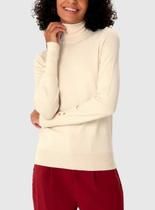 Suéter Malwee 1000103721 Feminino Gola Alta Tricô T. P/GG Suéter Malwee 1000103721 Feminino Gola Alta Tricô T. P/GG