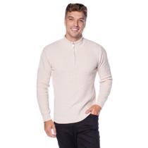 Suéter Masculino Broken Rules Gola Alta Zíper Off White