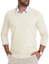 Suéter masculino com decote em V, pulôver de malha CRYSULLY, vermelho tomate Suéter masculino com decote em V, pulôver de malha CRYSULLY, vermelho tomate