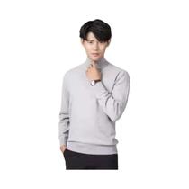 Suéter Masculino De Cashmere Com Gola Alta Para Outono Inverno