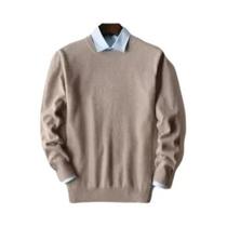 Suéter Masculino De Cashmere E Algodão Com Decote Em V, Quente Para Outono E Inverno