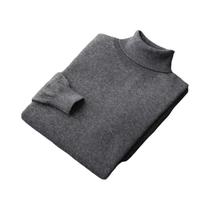 Suéter Masculino De Gola Alta Grosso E Pesado, Quente De Lã, Estilo Streetwear De Inverno, Cor