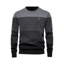 Suéter Masculino De Inverno Quente Em Algodão Com Gola O E Detalhes Em Tricô, Moda Casual AIOPESON Suéter Masculino De Inverno Quente Em Algodão Com Gola O E Detalhes Em Tricô, Moda Casual AIOPESON