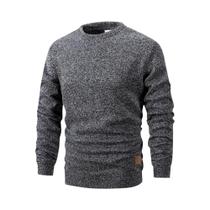 Suéter Masculino De Malha Gola Redonda Manga Longa Cor Sólida Casual Solto Estilo Esportivo Urbano Suéter Masculino De Malha Gola Redonda Manga Longa Cor Sólida Casual Solto Estilo Esportivo Urbano