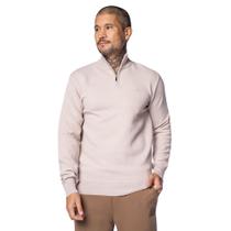 Suéter Masculino Dixie Gola Alta Texturizada Bege Suéter Masculino Dixie Gola Alta Texturizada Bege