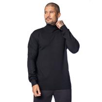 Suéter Masculino Dixie Malha Gola Alta Preto Suéter Masculino Dixie Malha Gola Alta Preto