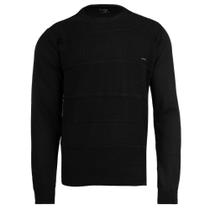Suéter Masculino Dixie Manga Longa Texturizado Preto