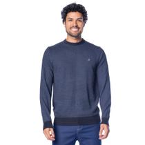 Suéter Masculino John Sailor Texturizado Gola Careca Marinho