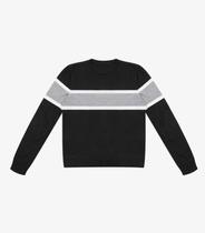 Sueter Masculino Listrado Tricot Diametro Preto Sueter Masculino Listrado Tricot Diametro Preto