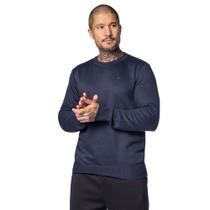 Suéter Masculino Open Shock Tricot Logo Bordado Marinho