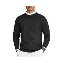 Suéter Masculino Oversize Com Gola Redonda, Manga Longa, Leve, Em Cor Sólida, Estilo Streetwear