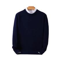 Suéter Masculino Oversized De Cashmere Gola O Pulôver Solto De Tricô M-3XL Outono Inverno Casual
