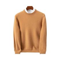 Suéter Masculino Oversized De Cashmere, Pullover Com Gola O, Ajuste Solto M-3XL, Top Casual De Tricô