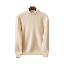 Suéter Masculino Oversized De Cashmere, Pullover Com Gola O, Ajuste Solto M-3XL, Top Casual De Tricô
