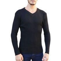 Suéter Masculino Pulôver Tricot Decote V Inverno Presente