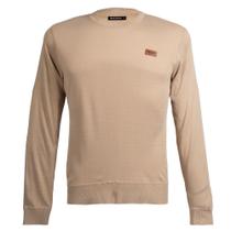 Suéter Masculino Red Nose Plus Size Canelado Caqui