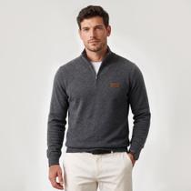 Suéter Masculino Red Nose Tricô Meio Zíper Gola Alta Original Suéter Masculino Red Nose Tricô Meio Zíper Gola Alta Original