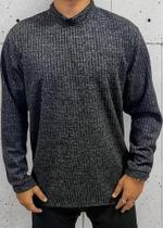 Suéter Masculino Tricô Gola Redonda Casual Confortável Inverno