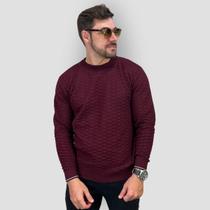 Suéter Masculino Tricot Frio Gola Redonda Tendência Inverno Suéter Masculino Tricot Frio Gola Redonda Tendência Inverno