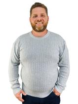 Sueter Masculino Tricot Grosso Plus Size 598019 Sueter Masculino Tricot Grosso Plus Size 598019