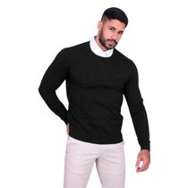 Suéter Masculino Tricot Ogochi Blusa Slim Algodão Inverno