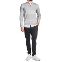 Suéter Meio Zíper Masculino Manga Longa Inverno