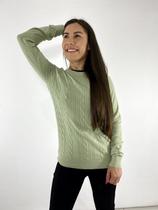 Suéter MISHAMMA Casual Feminino Viscose Gola Redonda