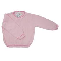 Suéter para Bebê Menina de Tricô Rosa Duwell