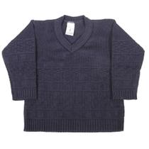 Suéter para Bebê Menino de Tricô Azul escuro Duwell