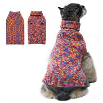 Suéter para cães de gola alta térmica KYEESE para cães pequenos, vermelho M Suéter para cães de gola alta térmica KYEESE para cães pequenos, vermelho M