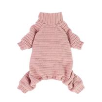 Suéter para cães Fitwarm de gola alta tricotado em rosa térmico XS