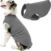 Suéter para cães Gooby Stretch Fleece Colete cinza 5G