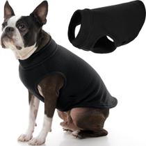Suéter para cães Gooby Stretch Fleece Colete preto para cães grandes