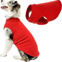 Suéter para cães Gooby Stretch Fleece Colete vermelho 3G