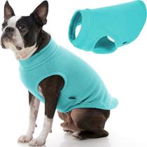 Suéter para cães Gooby Stretch Fleece Vest Mint para cães grandes