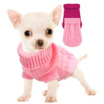 Suéter para cães Kallfir's cutie XXS de gola alta tricotado para chihuahua Suéter para cães Kallfir's cutie XXS de gola alta tricotado para chihuahua