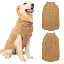 Suéter para cães Mihachi Turtleneck Winter Coat Cable Knit Suéter para cães Mihachi Turtleneck Winter Coat Cable Knit