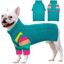 Suéter para cães OUOBOB Cold Winter com gola alta para cães médios