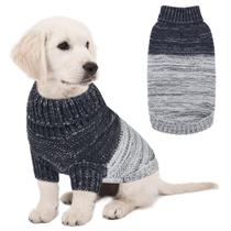 Suéter para cães Queenmore, pulôver de malha, gola alta, azul escuro, S Suéter para cães Queenmore, pulôver de malha, gola alta, azul escuro, S