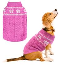 Suéter para cães SCIROKKO Warm Winter Pink para cadelas