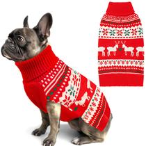 Suéter para perro KYEESE con diseño navideño de copos de nieve y renos Suéter para perro KYEESE con diseño navideño de copos de nieve y renos