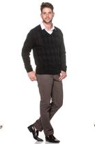 Suéter Passion Tricot Jacar Losango Suéter Passion Tricot Jacar Losango