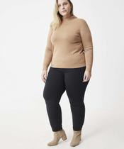 Suéter Plus Size Feminino Tricô Gola Alta Marisa-88143