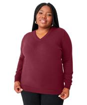 Suéter Plus Size Tricô Básico 90743