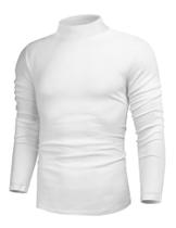 Suéter Poriff masculino de tricô sólido branco de algodão XXL Suéter Poriff masculino de tricô sólido branco de algodão XXL