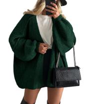 Suéter PRETTYGARDEN Cardigan Manga Lanterna Oversized XL