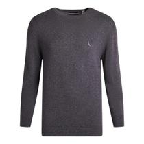 Suéter Reserva Gola Careca Tricot Masculino Cinza Escuro Suéter Reserva Gola Careca Tricot Masculino Cinza Escuro