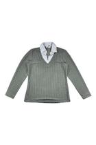 Suéter Sentimentos Gola Camisaria Cor do Céu - Elegante e Confortável Suéter Sentimentos Gola Camisaria Cor do Céu - Elegante e Confortável