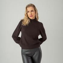 Suéter susie tricot gola alta feminino